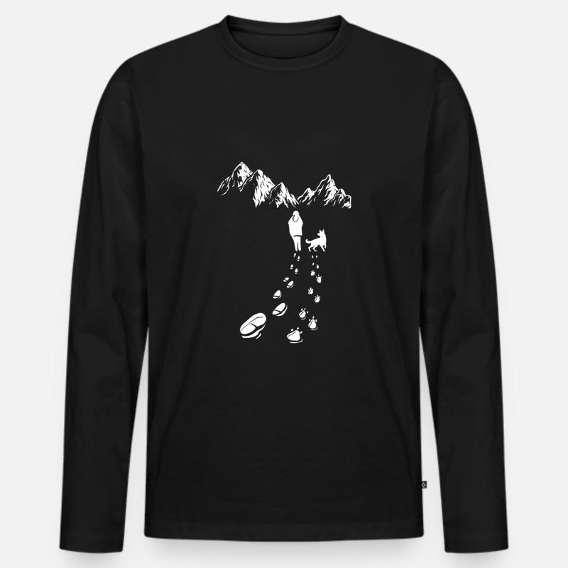 Schäferhund Geschenkidee Hundebesitzer Diensthund - Männer Premium Bio Langarmshirt - Schwarz