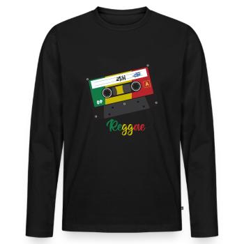 Groupe reggae - T-shirt manches longues Premium bio Homme - noir - Devant - Nico (187cm)