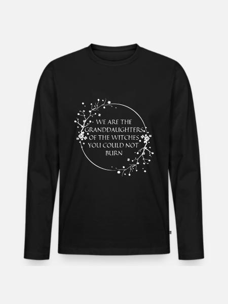 Witch - granddaughters of witches - dark - Men's Premium Organic Long Sleeve Shirt - black