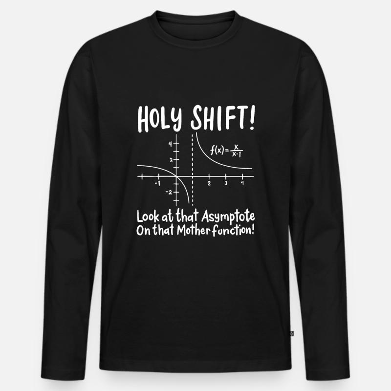 Mathe Mathematik - Männer Premium Bio Langarmshirt - Schwarz