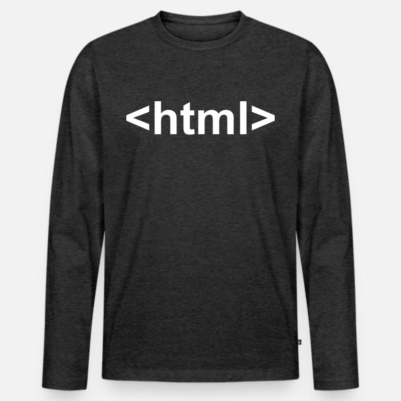 Computer nerd computer science html internet gift Men's Premium Organic Long Sleeve Shirt