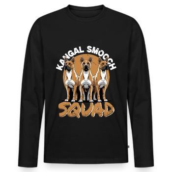 Kangal Smooch Squad Dog - Men's Premium Organic Long Sleeve Shirt - black - Front - Nico (187cm)