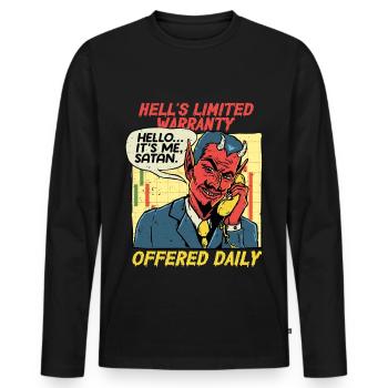 Occultism Demonology Tarot - Men's Premium Organic Long Sleeve Shirt - black - Front - Nico (187cm)