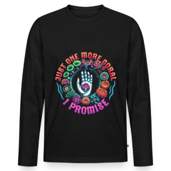 Coral Breeding Coral Breeders - Men's Premium Organic Long Sleeve Shirt - black - Front - Nico (187cm)