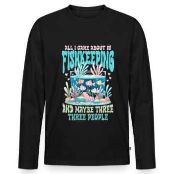 Coral Breeding Coral Breeders - Men's Premium Organic Long Sleeve Shirt - black - Front - Nico (187cm)