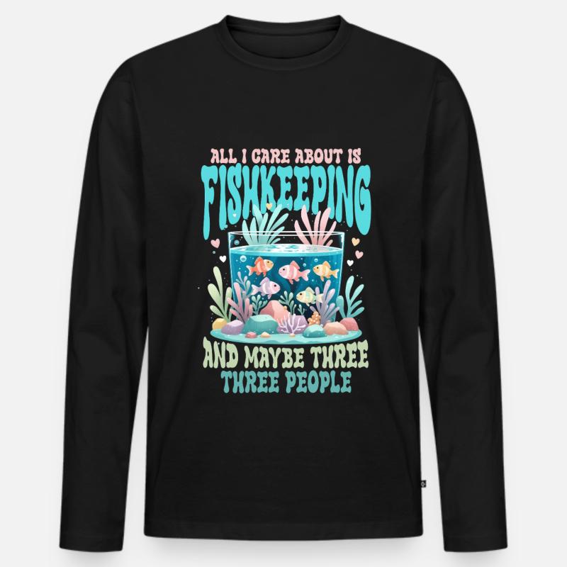 Korallenzucht Korallenzüchter - Männer Premium Bio Langarmshirt - Schwarz