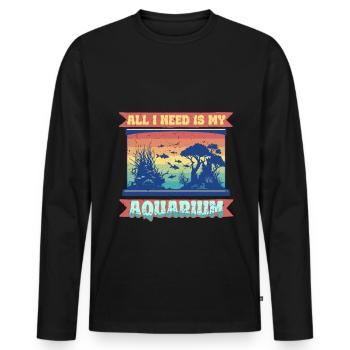 Coral Breeding Coral Breeders - Men's Premium Organic Long Sleeve Shirt - black - Front - Nico (187cm)