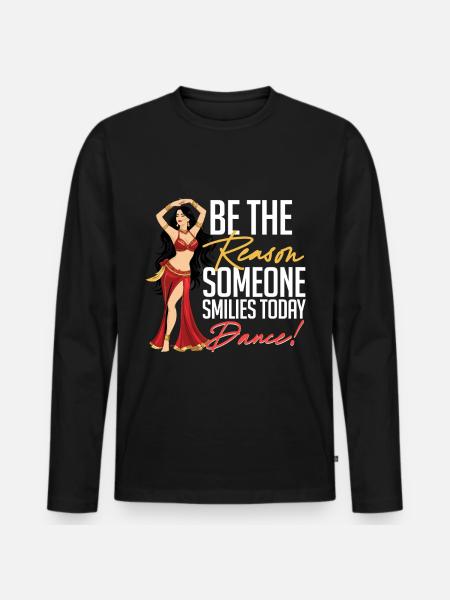 Bauchtanz Bauchtänzerin - Männer Premium Bio Langarmshirt - Schwarz