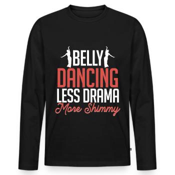 Belly Dance Belly Dancer - Men's Premium Organic Long Sleeve Shirt - black - Front - Nico (187cm)