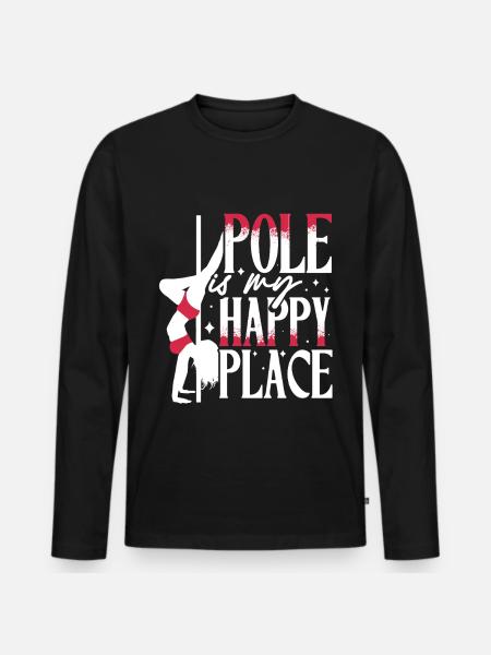 Pole Dancing Poledancing Poledancer - Männer Premium Bio Langarmshirt - Schwarz