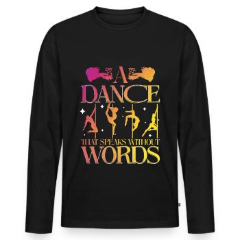 La pole dance : une danse qui parle sans paroles - T-shirt manches longues Premium bio Homme - noir - Devant - Nico (187cm)