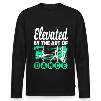 Pole dance Pole dance Pole dancer - T-shirt manches longues Premium bio Homme - noir - Devant - Nico (187cm)