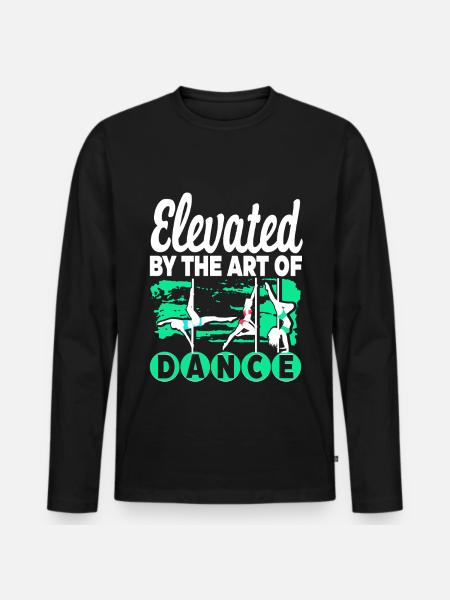 Pole Dancing Poledancing Poledancer - Männer Premium Bio Langarmshirt - Schwarz