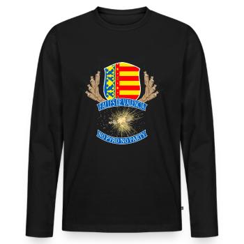 Pyro Fireworks Falles Valencia Flag Party - Men's Premium Organic Long Sleeve Shirt - black - Front - Nico (187cm)