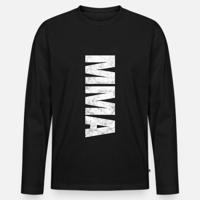 Mixed Martial Arts - Männer Premium Bio Langarmshirt - Schwarz