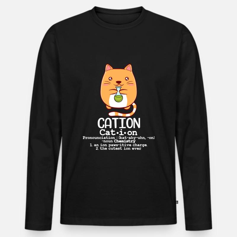 Science Cation Experimental Lab Scientist - Men's Premium Organic Long Sleeve Shirt - black
