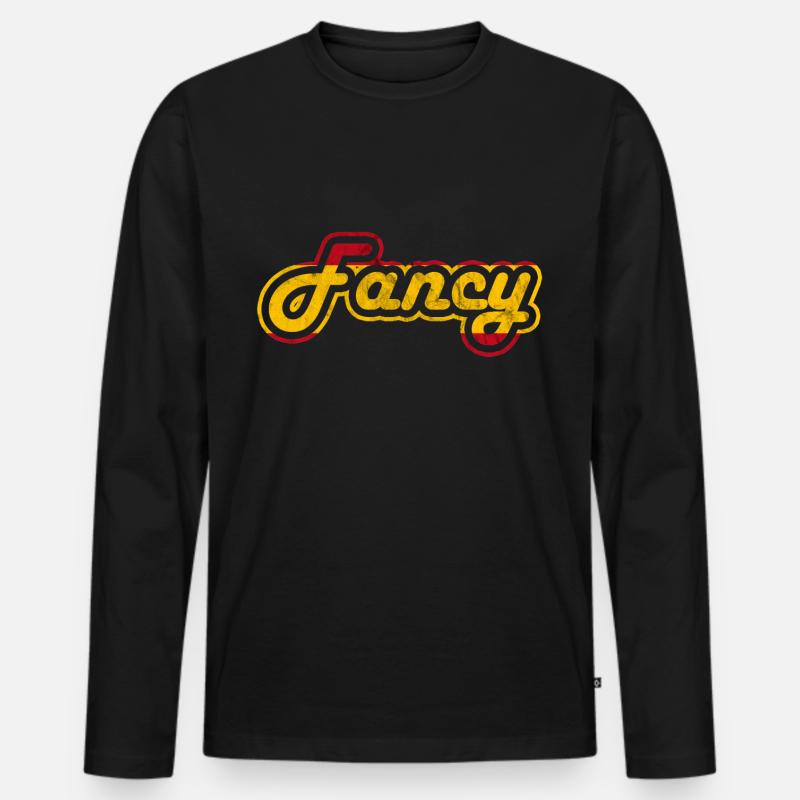 Fancy Lustige Sprüche Geburtstag Geschenkidee - Männer Premium Bio Langarmshirt - Schwarz