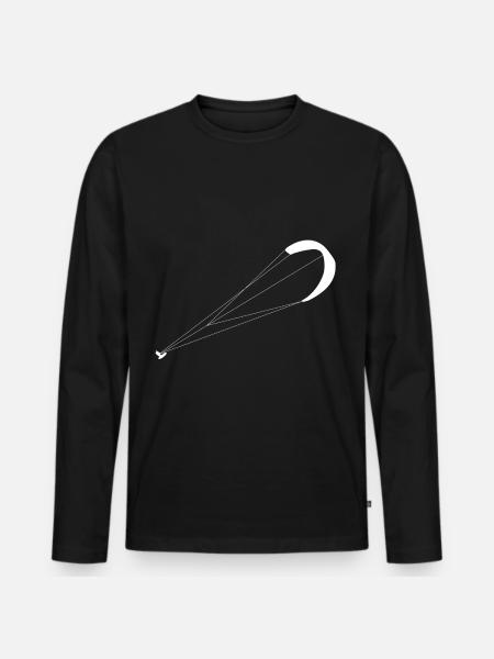 Kite surfing - Men's Premium Organic Long Sleeve Shirt - black