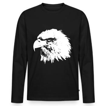 2 Falcon Eagle Falcon Eagle Falcon Airfighter Navy A - T-shirt manches longues Premium bio Homme - noir - Devant - Nico (187cm)