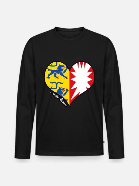 meine Heimat - Schleswig-Holstein - Männer Premium Bio Langarmshirt - Schwarz