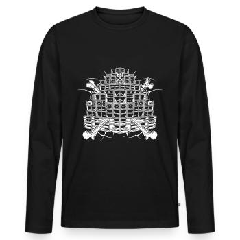 Free Tekno Pirates Sound System - Men's Premium Organic Long Sleeve Shirt - black - Front - Nico (187cm)