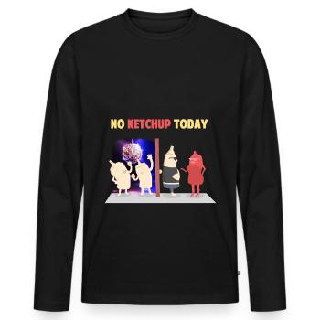Cadeau de musique discothèque fête mayon - T-shirt manches longues Premium bio Homme - noir - Devant - Nico (187cm)