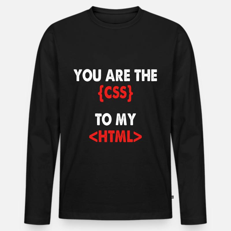 Programmieren - Männer Premium Bio Langarmshirt - Schwarz