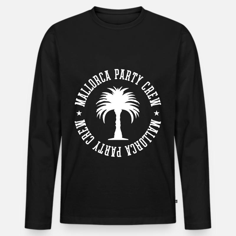 Mallorca Party Crew - Männer Premium Bio Langarmshirt - Schwarz