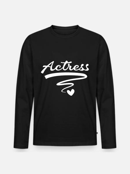 Actress Actress - Men's Premium Organic Long Sleeve Shirt - black