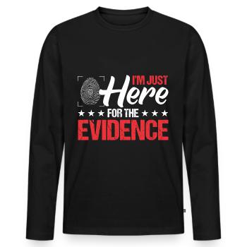 Forensic Scientist Forensic Forensic Science - Men's Premium Organic Long Sleeve Shirt - black - Front - Nico (187cm)