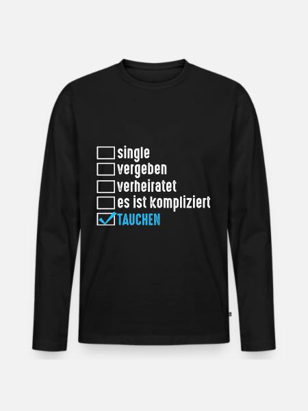 Schullehrer Lehrer - Männer Premium Bio Langarmshirt - Schwarz