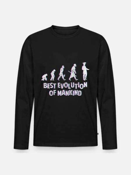 Bake Pastry Cake Dough - Men's Premium Organic Long Sleeve Shirt - black