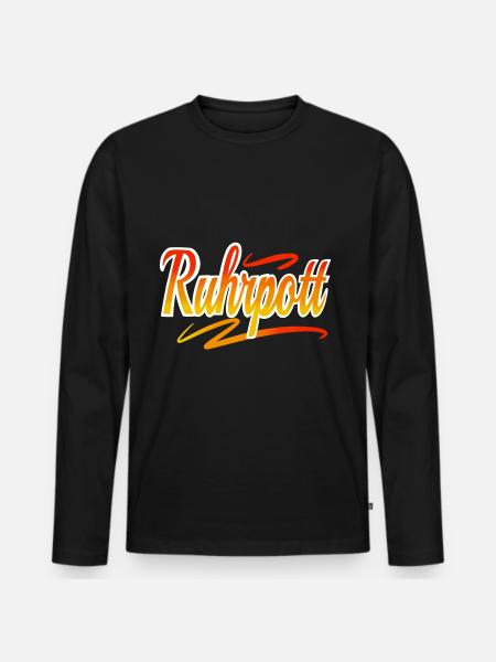 Ruhrpott - Men's Premium Organic Long Sleeve Shirt - black