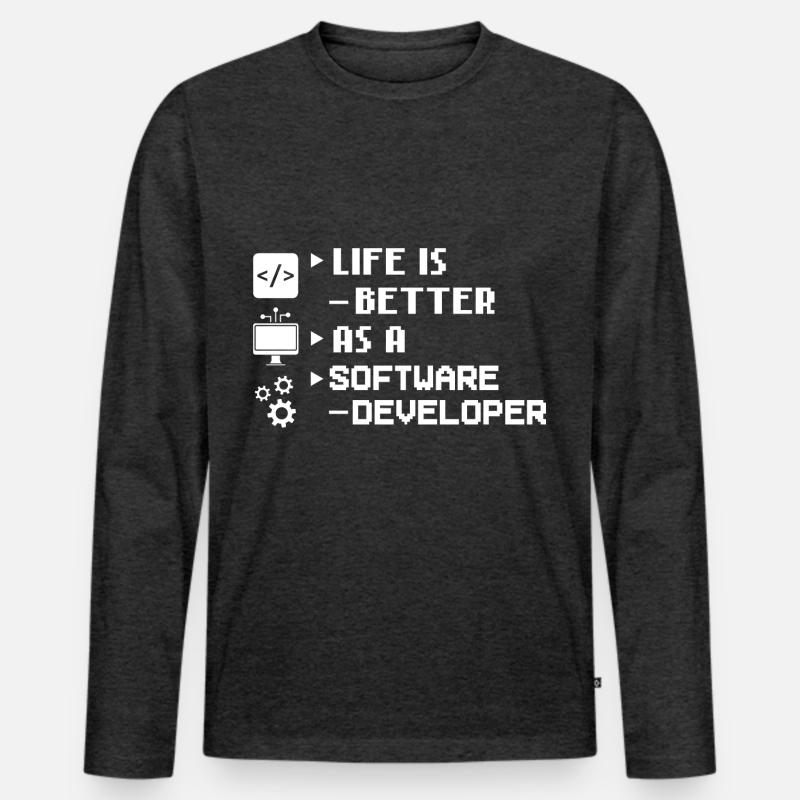 Software Development Software Developer Developer Men's Premium Organic Long Sleeve Shirt