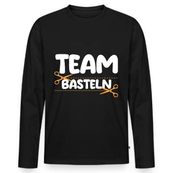 Bastler Bastelunterricht Basteln - Männer Premium Bio Langarmshirt - Schwarz - Vorne - Nico (187cm)