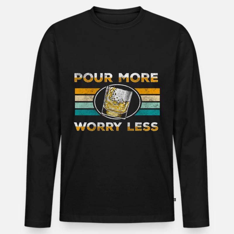 drinks longsdrinks - Men's Premium Organic Long Sleeve Shirt - black