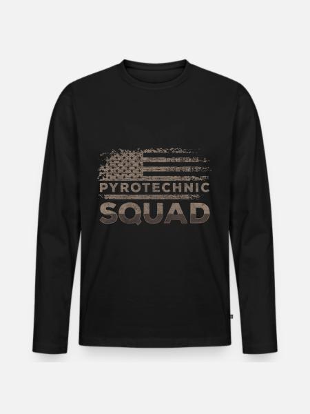 Pyrotechnics banging highlight prohibited - Men's Premium Organic Long Sleeve Shirt - black