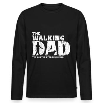 Alpine Dachsbracke Dad Papa Herrchen - T-shirt manches longues Premium bio Homme - noir - Devant - Nico (187cm)