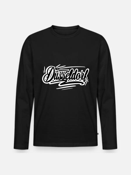 Dusseldorf - Men's Premium Organic Long Sleeve Shirt - black