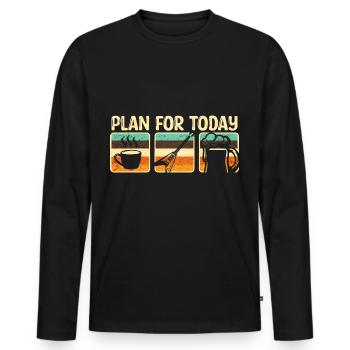 Rock and Roll Rock Musik - Männer Premium Bio Langarmshirt - Schwarz - Vorne - Nico (187cm)