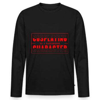 Cosplay Art Friends - Men's Premium Organic Long Sleeve Shirt - black - Front - Nico (187cm)