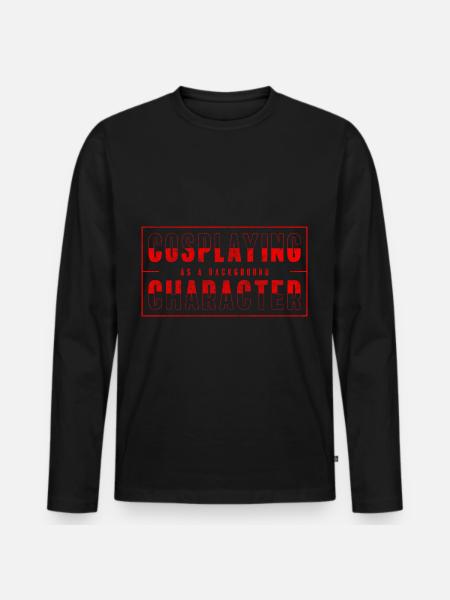 Cosplay Manga Leidenschaft Fan - Männer Premium Bio Langarmshirt - Schwarz
