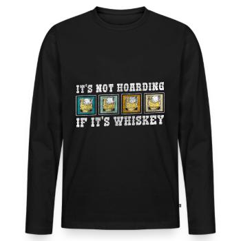 Rum Genießer Mann Scotch - Männer Premium Bio Langarmshirt - Schwarz - Vorne - Nico (187cm)