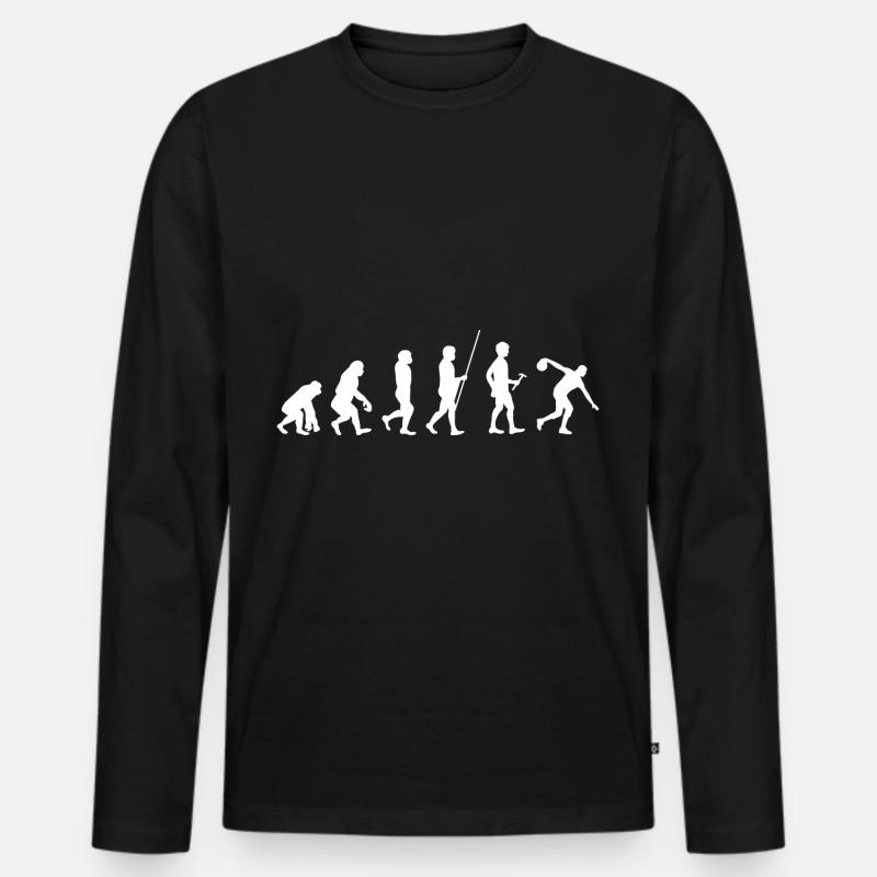 Bowling - Men's Premium Organic Long Sleeve Shirt - black