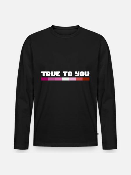 Rainbow Connection Embrace, Happy Pride - Men's Premium Organic Long Sleeve Shirt - black