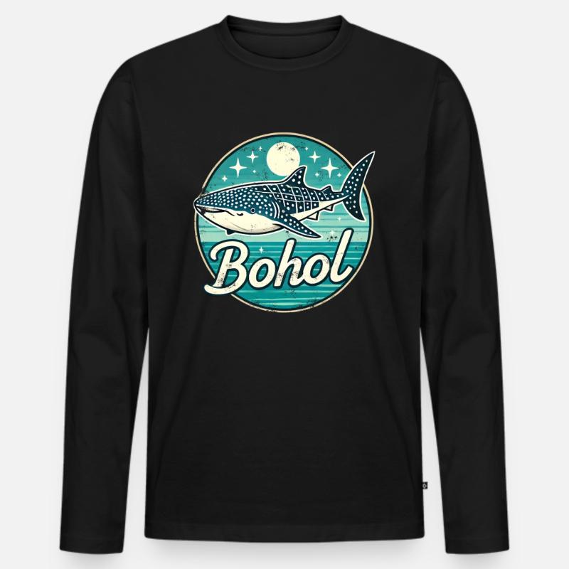 Bohol Philippinen - Männer Premium Bio Langarmshirt - Schwarz