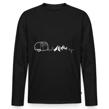 Recreational vehicle - Men's Premium Organic Long Sleeve Shirt - black - Front - Nico (187cm)