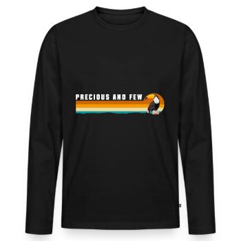 Bird Holiday Nature South America - Men's Premium Organic Long Sleeve Shirt - black - Front - Nico (187cm)