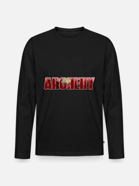 Archery Archery Archery - Men's Premium Organic Long Sleeve Shirt - black