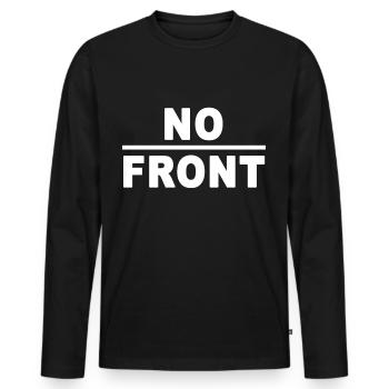 No Front Meme Allemagne drôles de tendances Internet - T-shirt manches longues Premium bio Homme - noir - Devant - Nico (187cm)